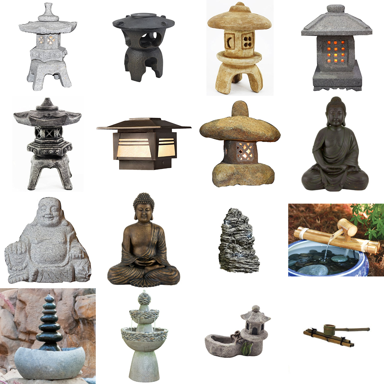 miniature japanese garden ornaments